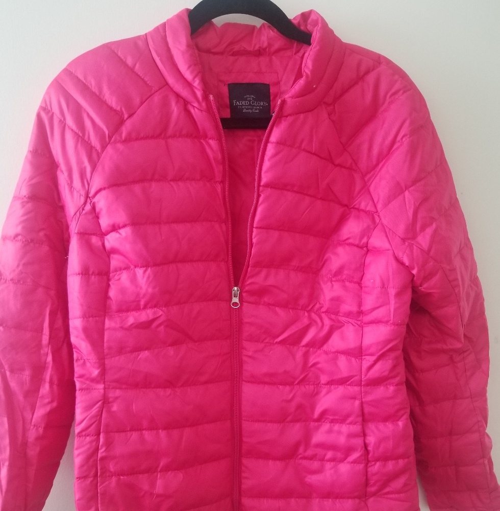 Womes faded glory packable down jacket